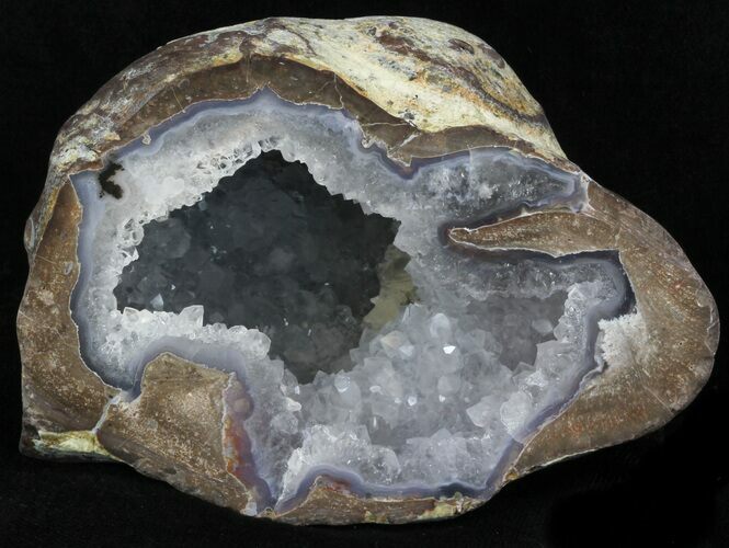 Crystal Filled Dugway Geode (Polished Half) #33163